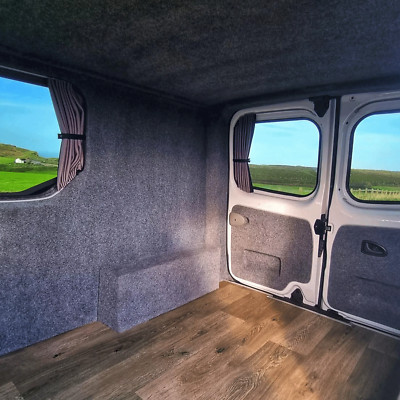 Vauxhall (Opel) Vivaro Premium 4 x Seite 1 x Scheunentür Fenstervorhänge Van-X