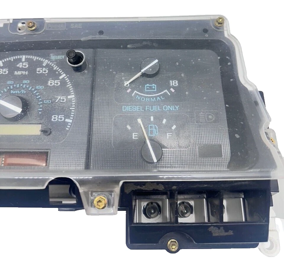 1992-1996 FORD ECONOMOLINE E250 MEDIDOR DE INSTRUMENTOS PAINEL VELOCÍMETRO FABRICANTE DE EQUIPAMENTO ORIGINAL *DIESEL - Imagem 2 de 3