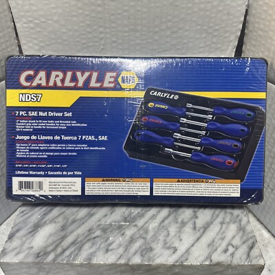 Carlyle Tools by Napa 7pc SAE Nut Driver Set NDS7M