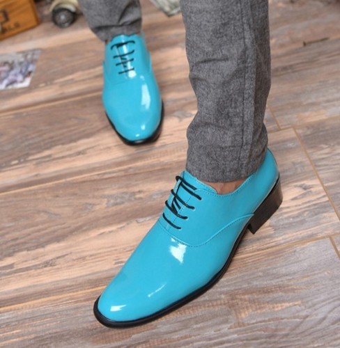 Heißer Verkauf Abendschuhe Herren Hochzeit spitz zulaufend elegant formell Riemchen britische Größe - Bild 5 von 16