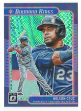Nelson Cruz 2021 Donruss Optic Diamond Kings Green Dragon /88 #6 Numbered Insert