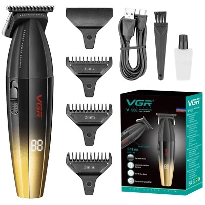 VGR Beard Hair Trimmer Men Professional Barber Cordless Rechargeable JRL Salon