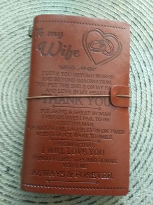 leather journal for wife