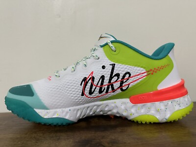 スパイク NIKE ALPHA HUARACHE 7 PRO Nike Alpha Huarache 7 Pro Turf Lacrosse Shoes, White/Silver