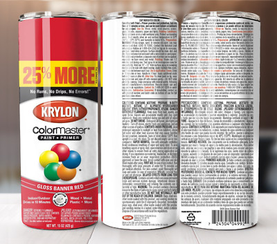 20oz Stainless Steel Tumbler Insulated Travel Mug Krylon Colormaster Can