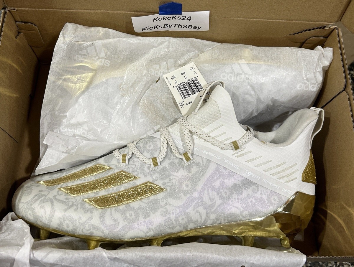 adidas - adidas“ADIZERO 11“ホワイト/ゴールド Mサイズ adidas - adidas“ADIZERO 11“ホワイト/ゴールド Mサイズの通販
