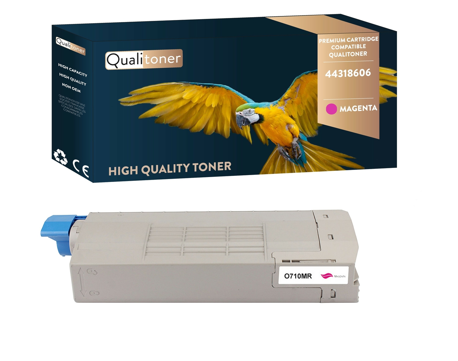 Toner OKI 44318606 magenta Qualitoner cartouche laser couleur haute capacite