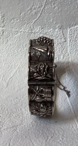 VINTAGE SAFIR 925 STERLING SILVER CALENDAR / HOLIDAY BRACELET Size 7.25” - Picture 3 of 16