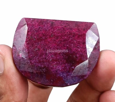 Natural Certified Red Ruby 298 Ct Fancy Cut African Loose Gemstone 4OUA