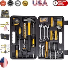 All-in-One 148-Piece Hand Tool Collection with Easy-Store Case - Ideal Gift
