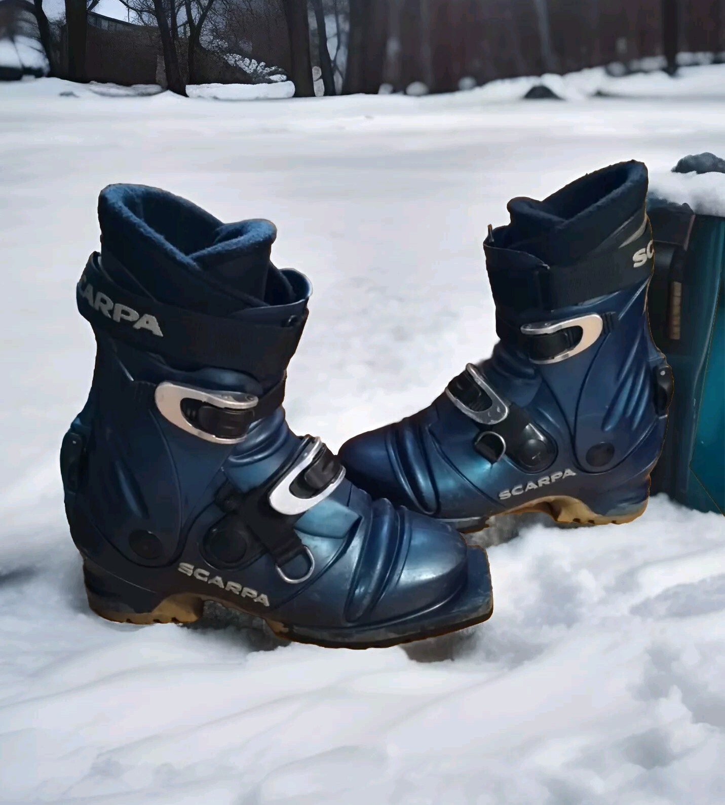 SALOMON Scarponi da sci Scarpa Terminator T2 Telemark uomo 6 blu nordico 3 pin 75 mm