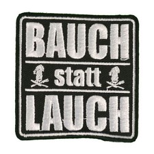 Bügel Aufnäher Bauch statt Lauch lustige Sp...
