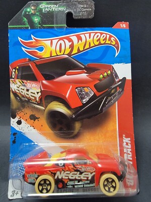 2011 Hot Wheels ~ Off Track ~ Thrill Racers - Desert `11 RED Baja Truck ~ B134