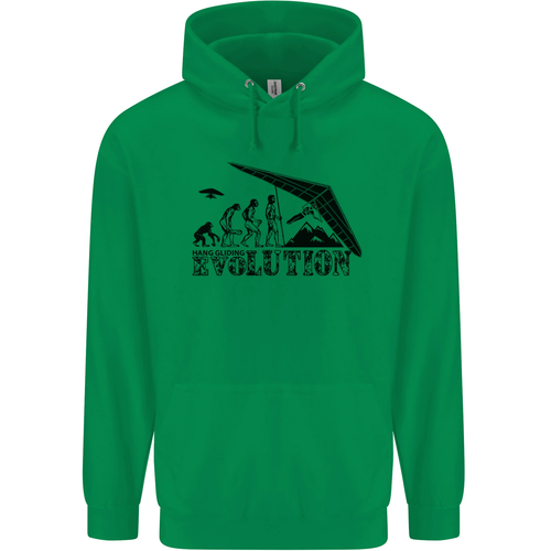 Hang Gliding Evolution Funny Hang Glider Childrens Kids Hoodie - Picture 10 of 80