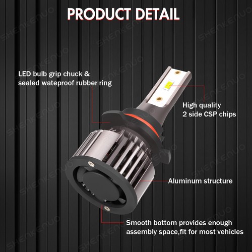 LED Headlights + Fog Lights Bulbs Kit For Chevy Silverado 1500 2500 HD 1999-2002 - 第 23/102 張圖片