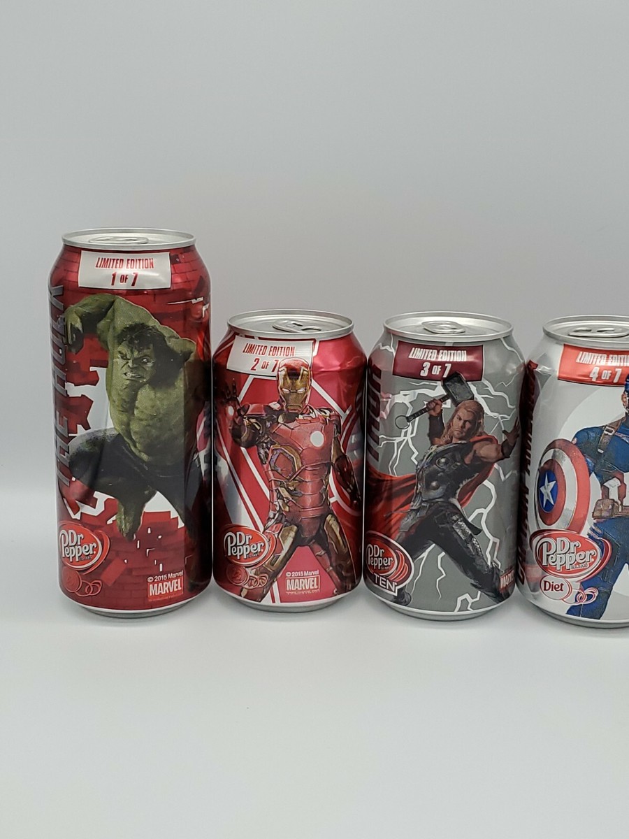 DR PEPPER CAN LOT 2015 Marvel AVENGERS AGE OF ULTRON ONLY in