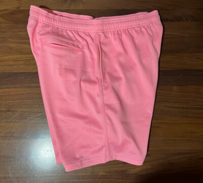 STUSSY Big Basic Mesh Shorts in Pink Men's Size Large Brand New