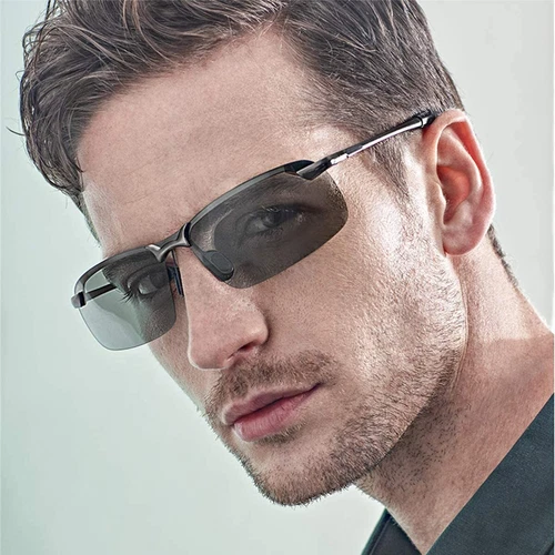 Gafas de sol fotocromáticas polarizadas 2 piezas para hombres lentes de transición de conducción de verano - Imagen 4 de 14