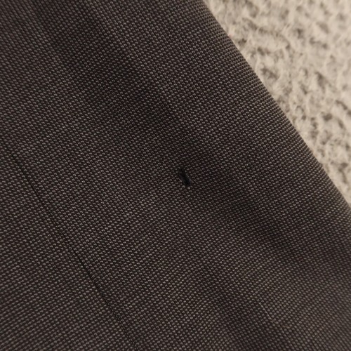 VTG Pierre Cardin Jacket M Gray Houndstooth Mini Check 100% Wool Blazer USA 40R - Picture 10 of 16