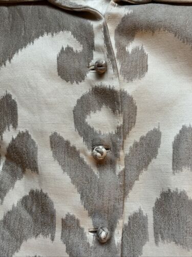 CHADO Ralph Rucci Ikat Animal Print Blazer/Sakko Gr. 6 Leinen Seide Baumwollmischung - Bild 3 von 16