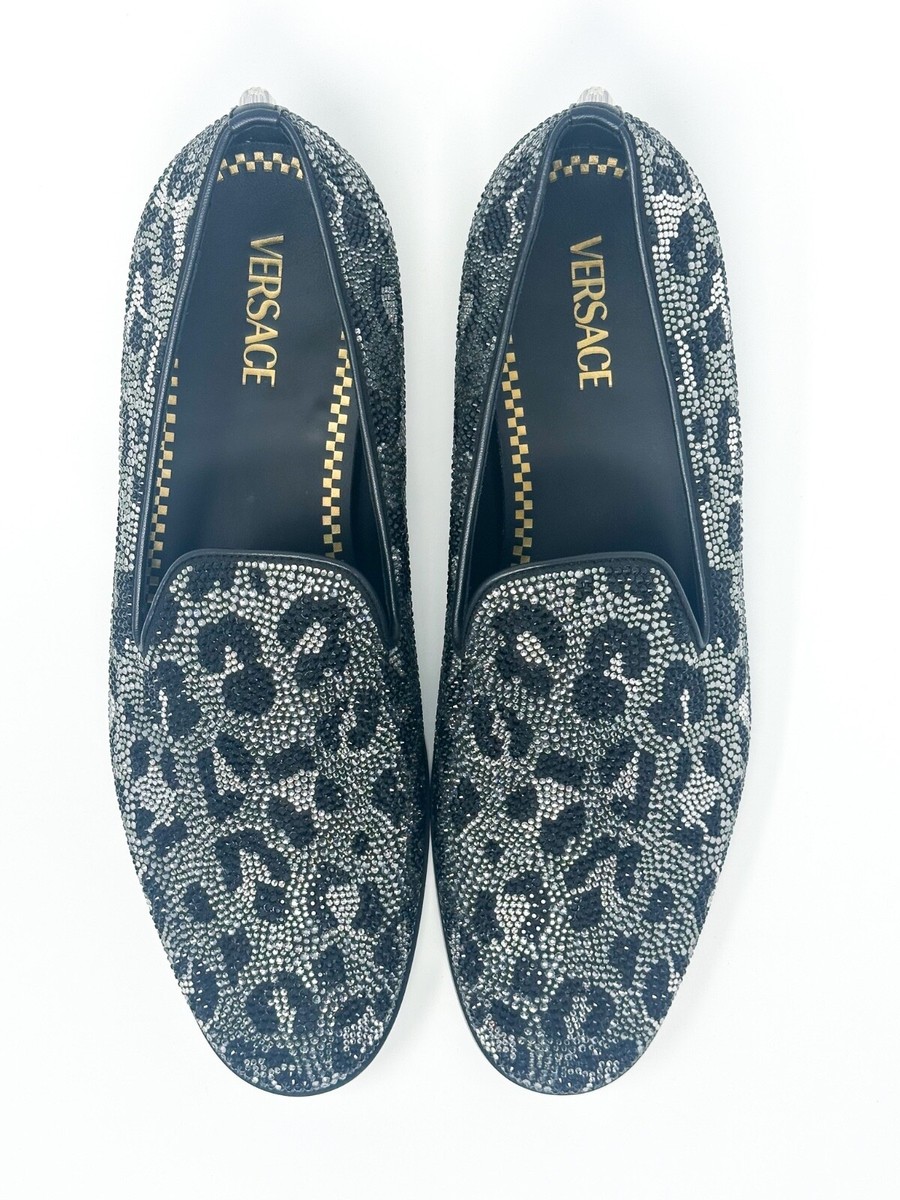 Versace Men\'s Leopard loafers shoe SIZE 9.5 Versace Medusa  main image 3