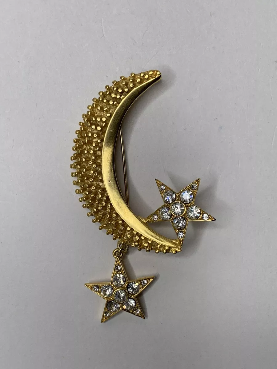 Crescent brooch deals