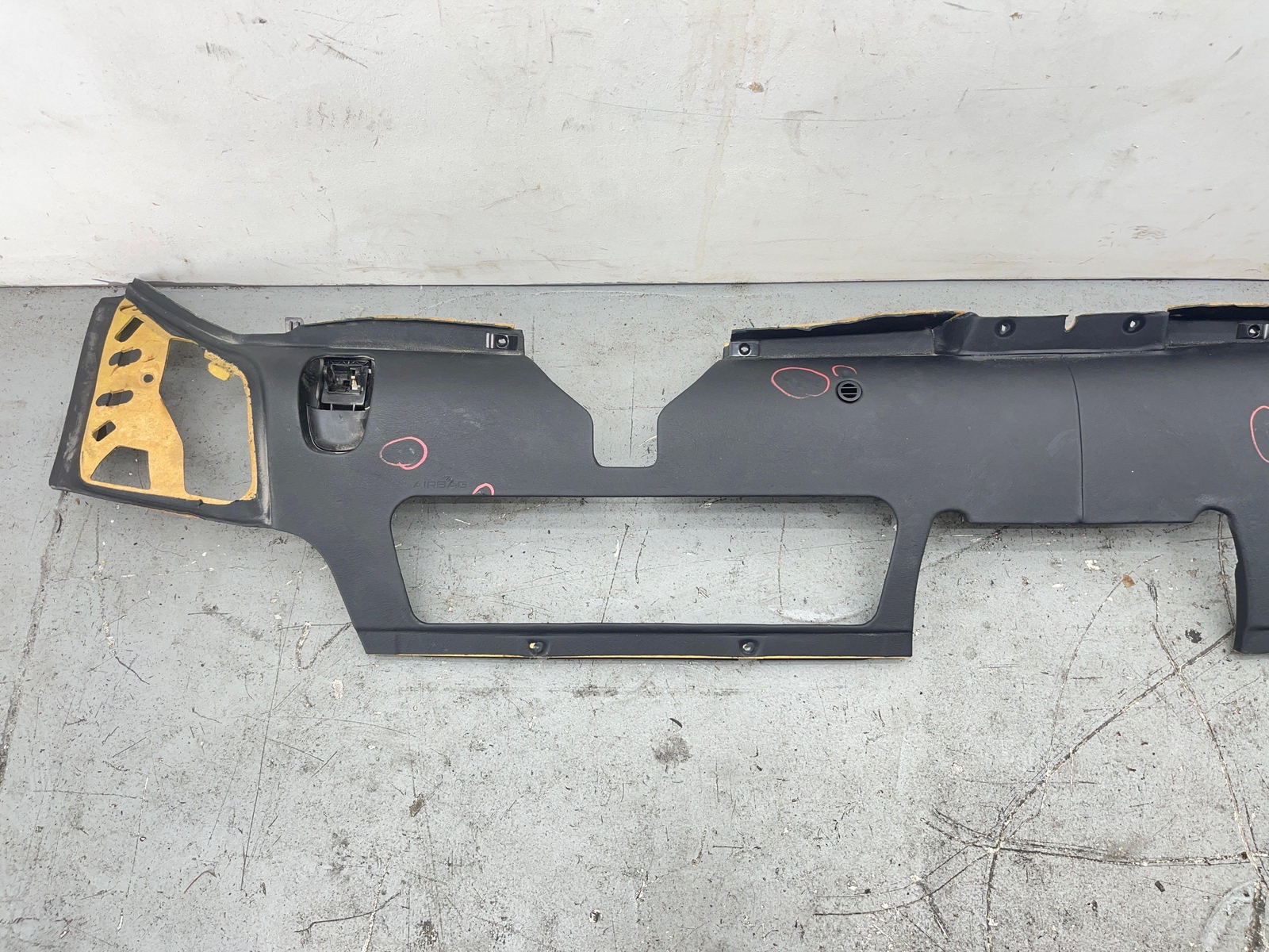 2020-2023 MCLAREN GT FRONT LOWER DASHBOARD TRIM PANEL COVER BLACK LEATHER OEM