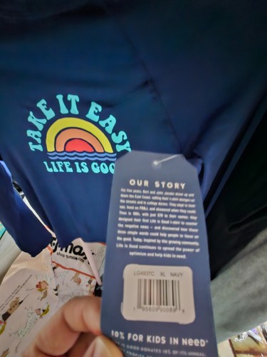 life is good kids swim Size Xl blue longsleeve new condition - Picture 2 of 2
