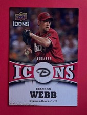 Brandon Webb ~ 2009 Upper Deck Icons ~ 690/999