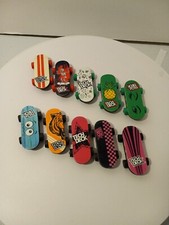Tech Deck Bendy Boards Collectible Mini Skateboard Eraser Exclusive Design 10 Pc