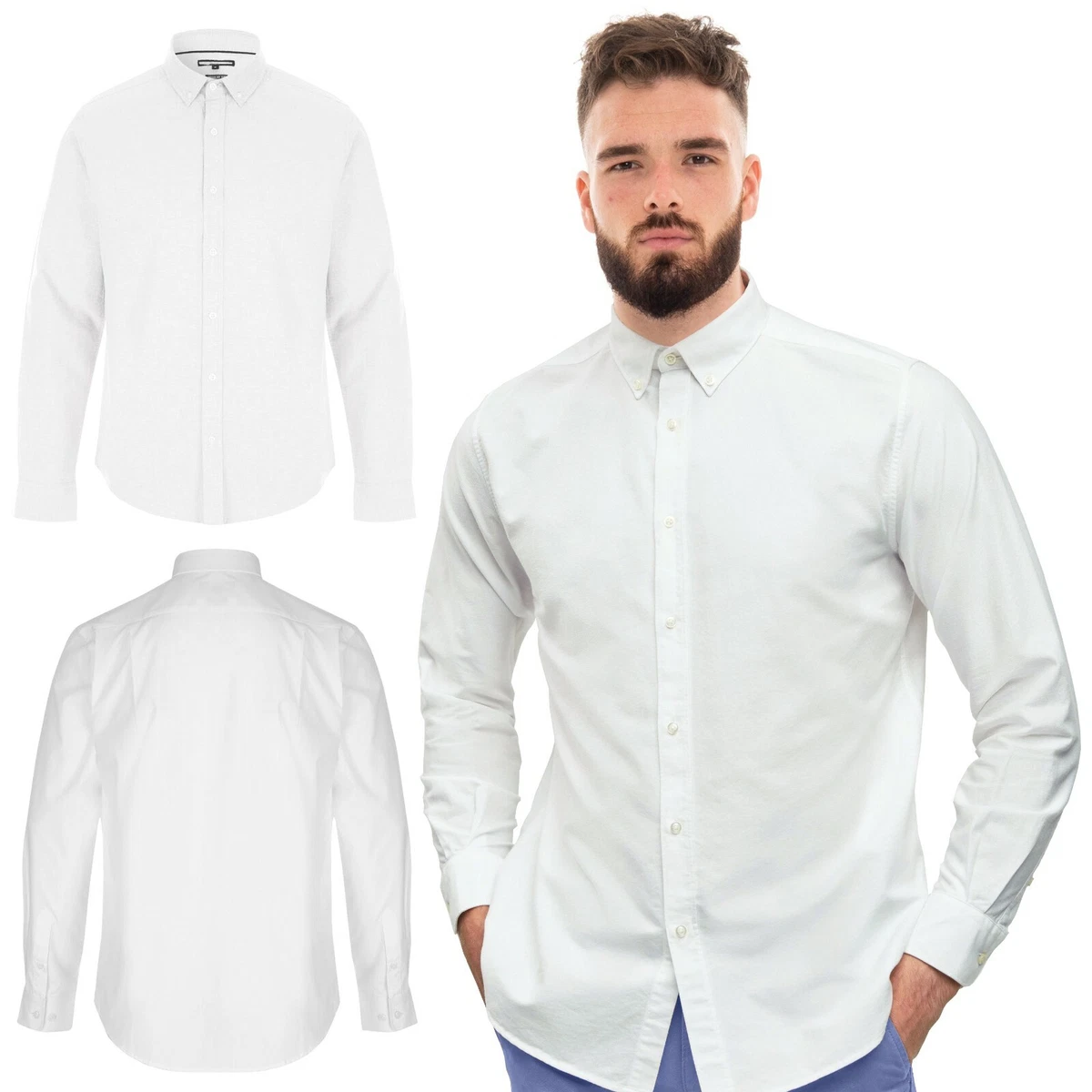 Slim fit oxford cotton shirt - Man