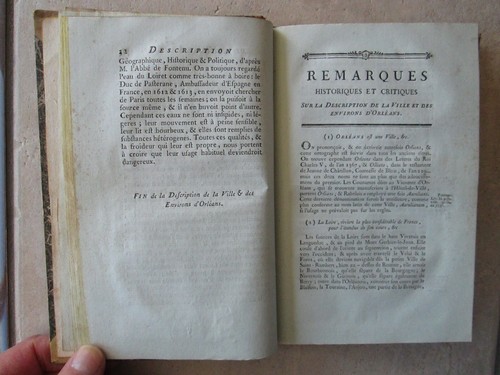 POLLUCHE : Essais historiques sur ORLEANS, 1778. Plan dépliant. - Picture 6 of 16