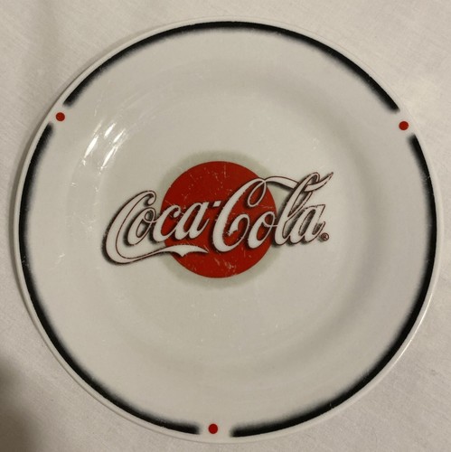 Vintage Coca-Cola Made by Sakura Salad, Dessert, Hord'erve Plate 7 Inch Set of 7 - Picture 9 of 16