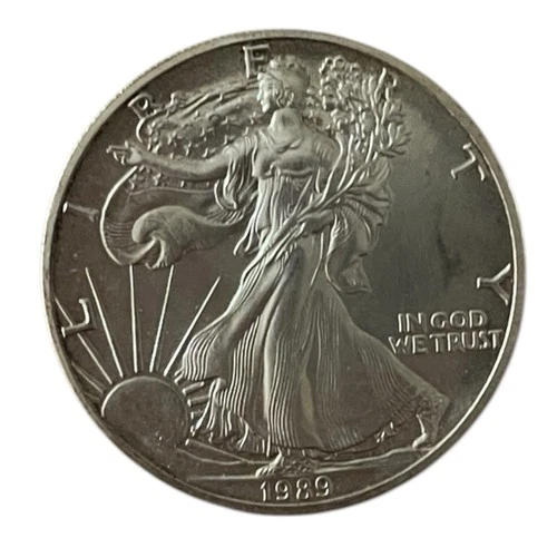 1989 $1 American Eagle 1 oz .999 Fine Silver, Brilliant Uncirculated
