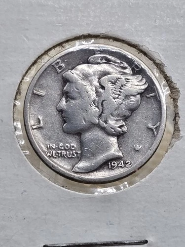 1942 P mercury dime 90% silver coin SEE PHOTOS FOR CONDITION-ships Ebay Envelope