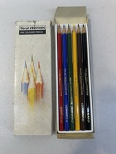 Vintage Berol Verithin Fine Coloured Pencils - Set Of 6 - New Old Stock