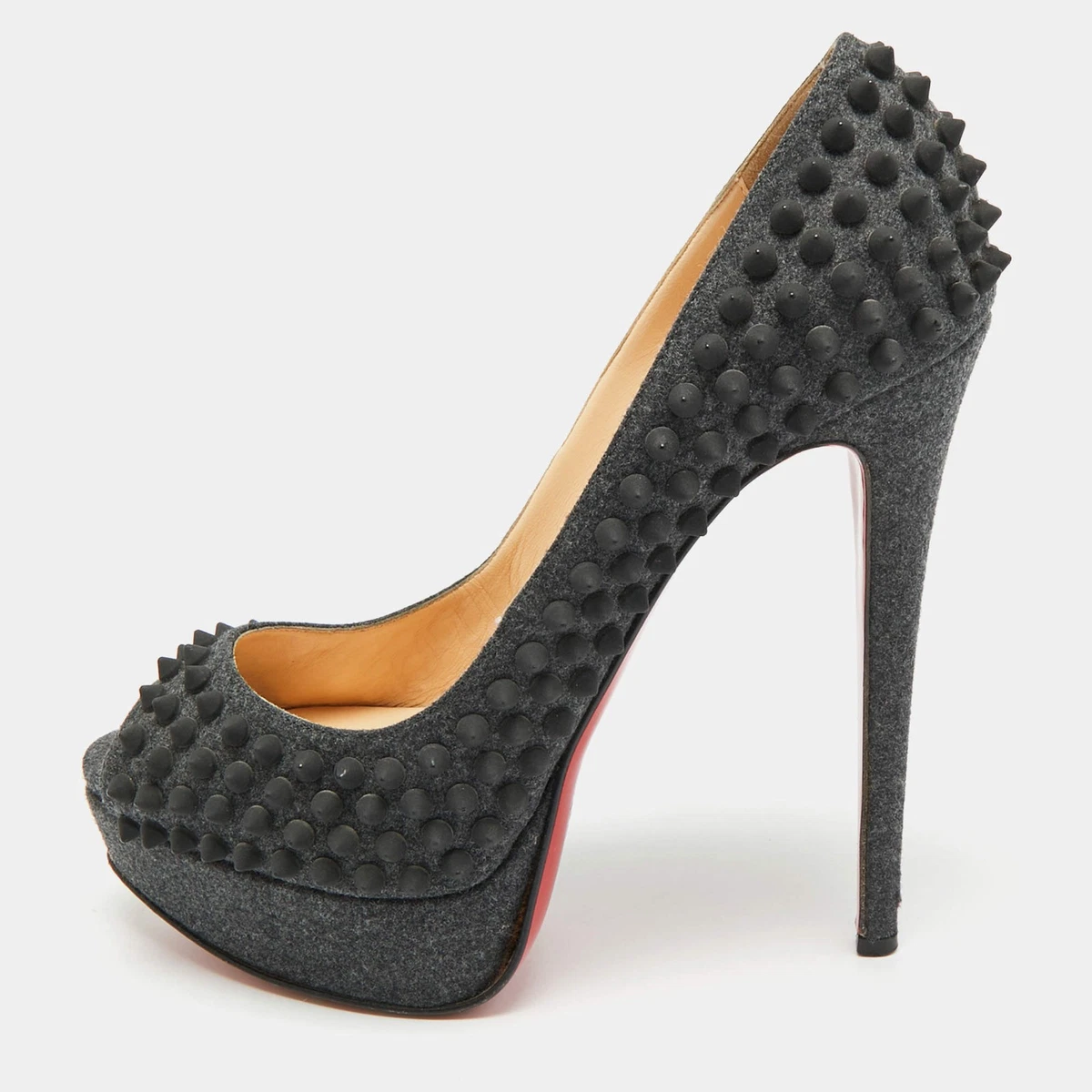 Preços baixos em Bomba Christian Louboutin Lady Peep Salto Alto