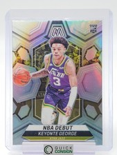 KEYONTE GEORGE 2023-24 MOSAIC NBA DEBUT SILVER PRIZM ROOKIE #251 JAZZ Q0014
