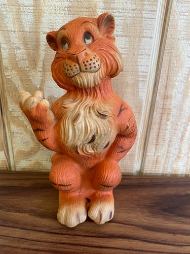 '60s-'70s HUMBLE OIL & REFINEMENT CO EXXON ESSO 8.5" HARD RUBBER TIGER COIN BANK