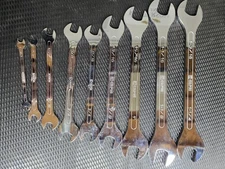 1/4 - 1-1/2 SAE NO SKIPS Super Thin Line Open End Wrench Set