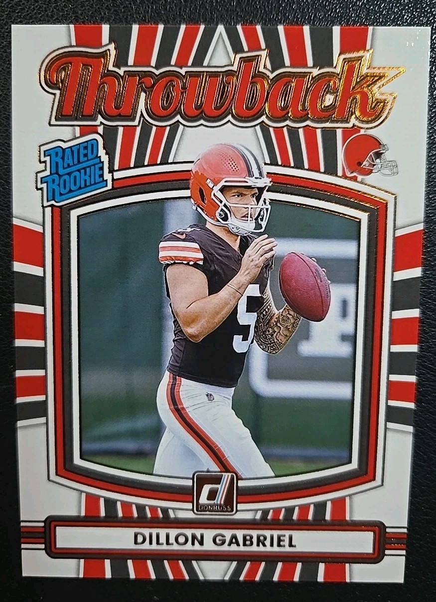 Dillon Gabriel - 2025 Panini Donruss - Throwback Rated Rookie #15 - Browns (RC)