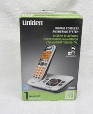Uniden D1680 Single Line Cordless Phone With Base And Cords - Tested And Working
