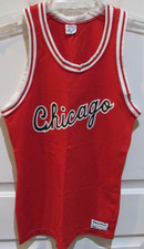 Vintage 1980's Chicago bulls sand knit basketball jersey size small NBA