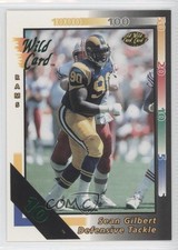 1992 Wild Card 10 Stripe Sean Gilbert #385 Rookie RC. rookie card picture