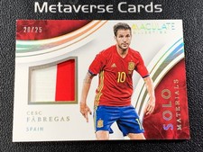 2017 Panini Immaculate Solo Materials Cesc Fabregas Patch 20/25 Spain