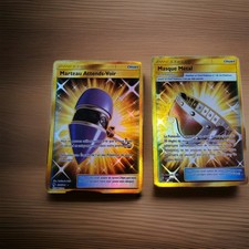 Carte Pokémon Masque Métal 195/181 Gold Et Marteau Attends Voir Gold