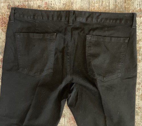 NEW! BANANA REPUBLIC MONOGRAM Flared Black Denim Jeans Stretch Women 33S 16S NWT - Picture 13 of 14