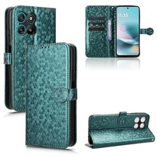 For Motorola Moto G67 Power / G57 Power Honeycomb Dot Texture Leather Phone Case