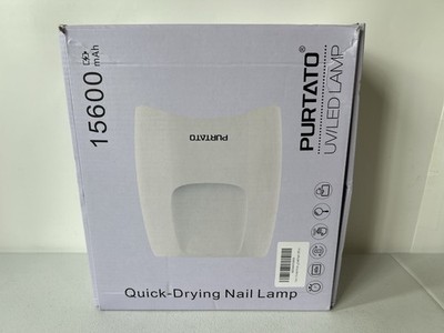 Purtato UV/LED Rechargeable Quick-Drying Nail Lamp Dryer 15600 mAh White H80