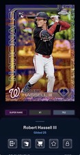 DIGITAL TOPPS BUNT Robert Hassell III RC GILDED 25 SUPER RARE Read